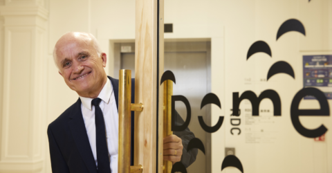 Gérard Sourisseau, Président de l'agglomération du Pays de Dreux dans le Dôme. Ouverture du Dome le 9 décembre 2020