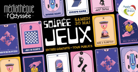 Soirée jeux - Samedi 30 mai 2026 - Médiathèque - Agglo Dreux
